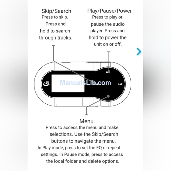GPX MW353B Digital Audio Player W Display 4 GB - Picture 3 of 10
